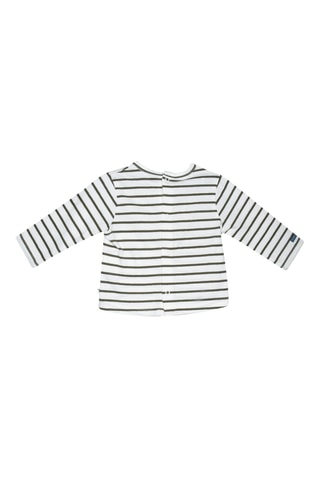 T-shirt et salopette - Kaki et blanc