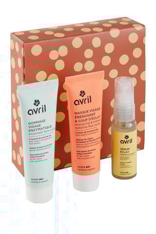 Coffret cadeau bio Eclat visage - 3 produits