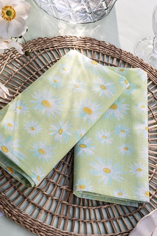 2 guardanapos Au milieu des marguerites - Verde
