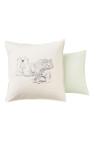 Taie d'oreiller Famille heureuse - Beige