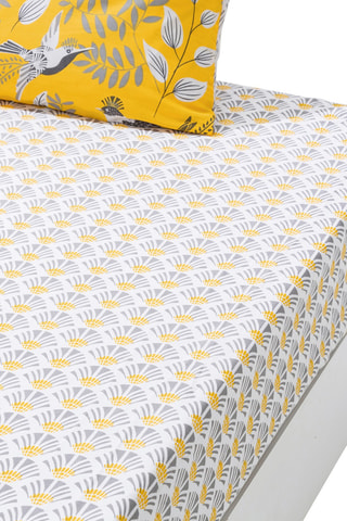 Drap-housse Joyeuse Mélodie - Jaune