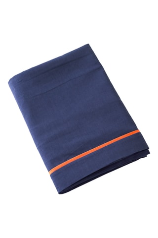 Lençol liso Rythme et tempo - Azul-marinho