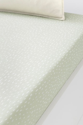 Drap-housse Famille heureuse - Vert amande