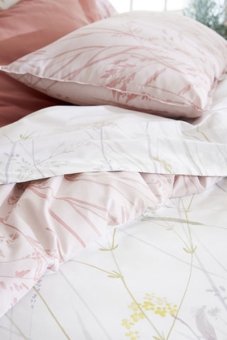 Housse de couette réversible Rouge Poète - Blanc