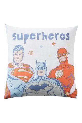 Conjunto de edredão reversível Superheróis - Branco