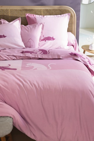 Housse de couette réversible Vie de rêve - Rose