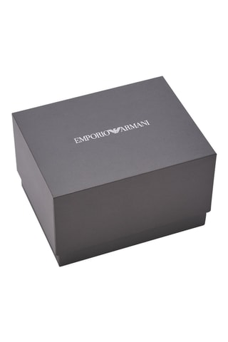 Coffret relógio de quartzo e braceletes de aço e silicone