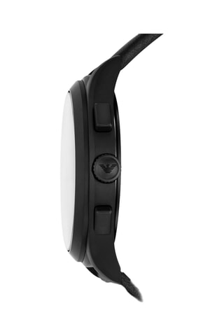 Coffret relógio de quartzo em couro e bracelete em couro