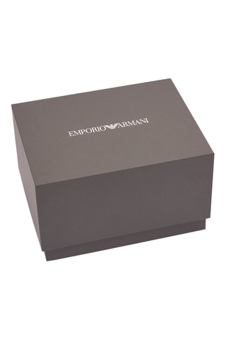Coffret relógio de quartzo em couro e bracelete em couro