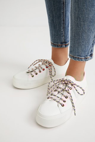 Sneakers compensées Blanc