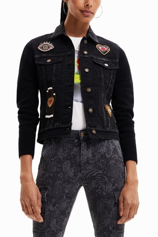 Veste en jean - Noir