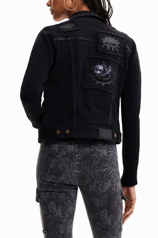 Veste en jean - Noir