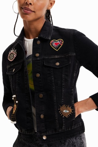 Veste en jean - Noir