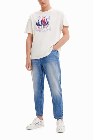 T-shirt oversize - Blanc