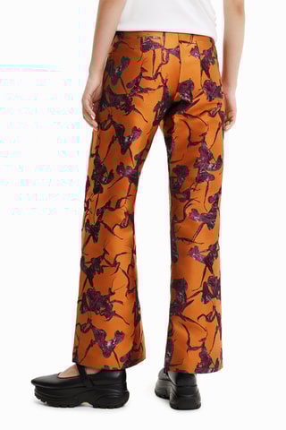 Pantalon wide legs Orange