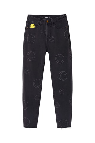 Jean mom taille haute - Anthracite