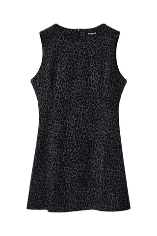 Robe fourreau - Gris et noir 