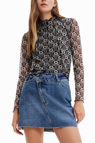 Sous-pull en tulle - Noir
