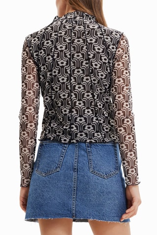 Sous-pull en tulle - Noir