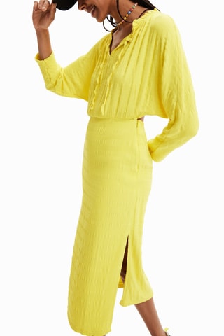 Robe droite Jaune
