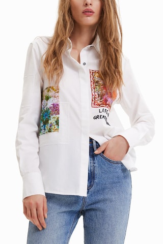 Chemisier regular - Blanc