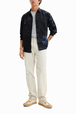 Chemise en lin - Noir