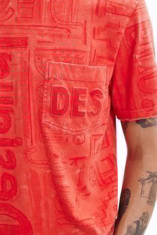 T-shirt à capuche - Rouge