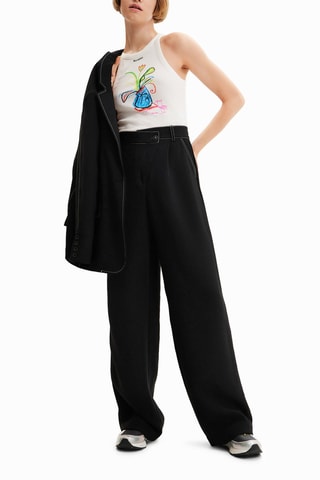 Pantalon wide legs - Noir