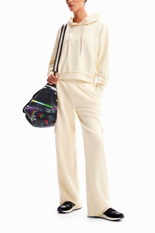 Pantalon wide legs - Beige