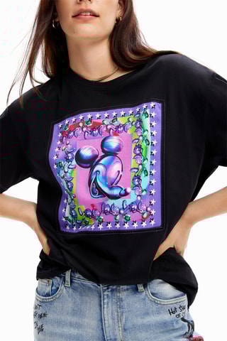 T-shirt Mickey Disney - Noir