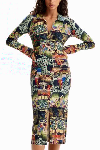 Robe chemise - Beige