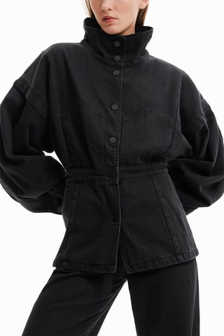 Veste en jean Noir