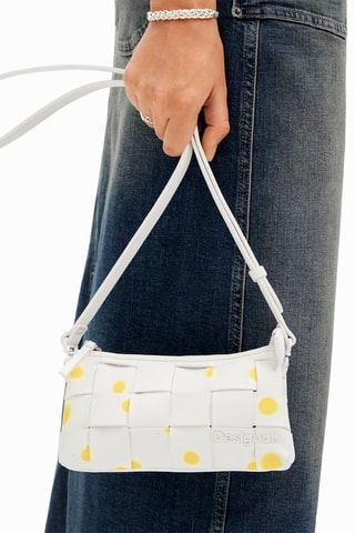 Sac bandoulière - Blanc et jaune