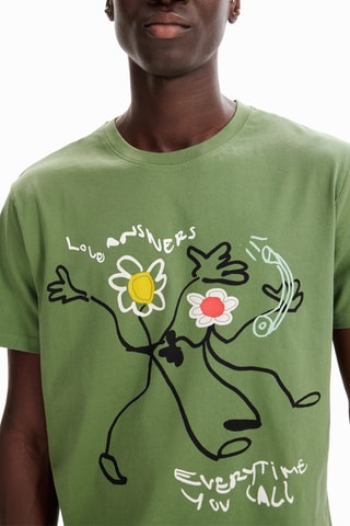 T-shirt regular - Vert