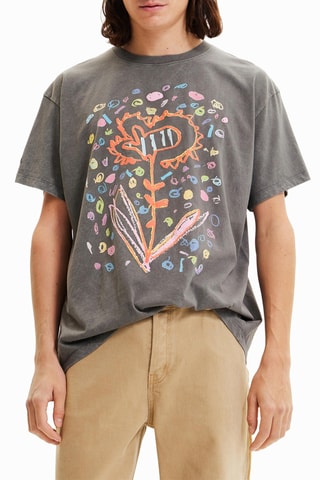 T-shirt oversize - Gris