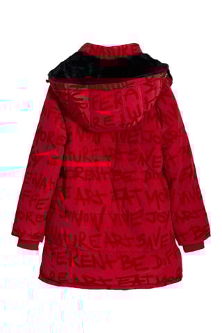 Manteau à capuche - Rouge