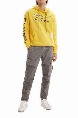 Sweat à capuche - Jaune