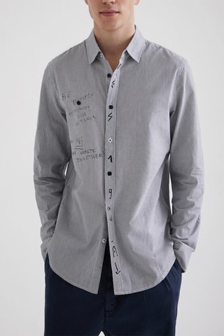Chemise regular - Gris