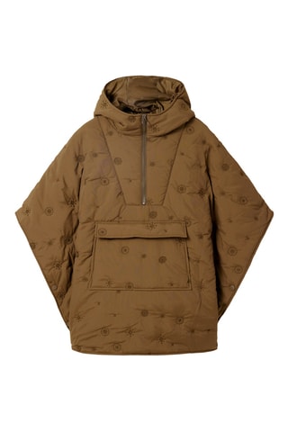 Poncho à capuche - Marron