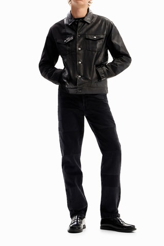 Blouson en cuir - Noir