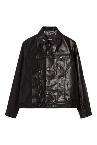 Blouson en cuir - Noir