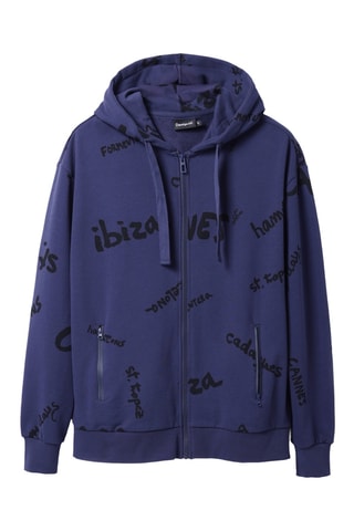 Sweat à capuche - Bleu