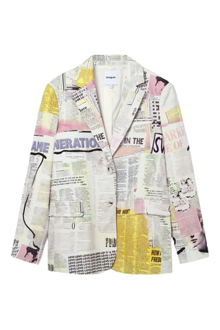 Blazer regular - Blanc