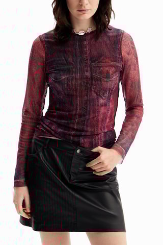 T-shirt slim - Rouge