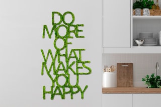 Décoration murale Do More Of What Makes You Happy - Vert - 41 x 70 x 0,6 cm