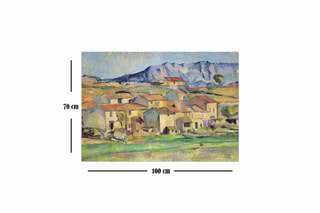 Tableau "Hameau à Payennet près de Gardanne" - Paul Cézanne - 70 x 100 cm - Reproduction
