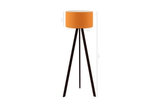 Lampadaire - Orange - 60 W - 140 cm