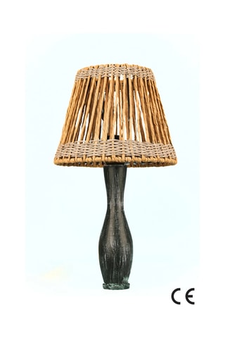 Lampe à poser en bois - Bleu foncé
