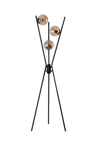 Lampadaire trépied - Noir - 3 x 40 W