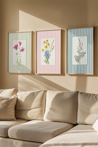 3 tableaux en bois massif - 3 x (50 x 70 cm)
